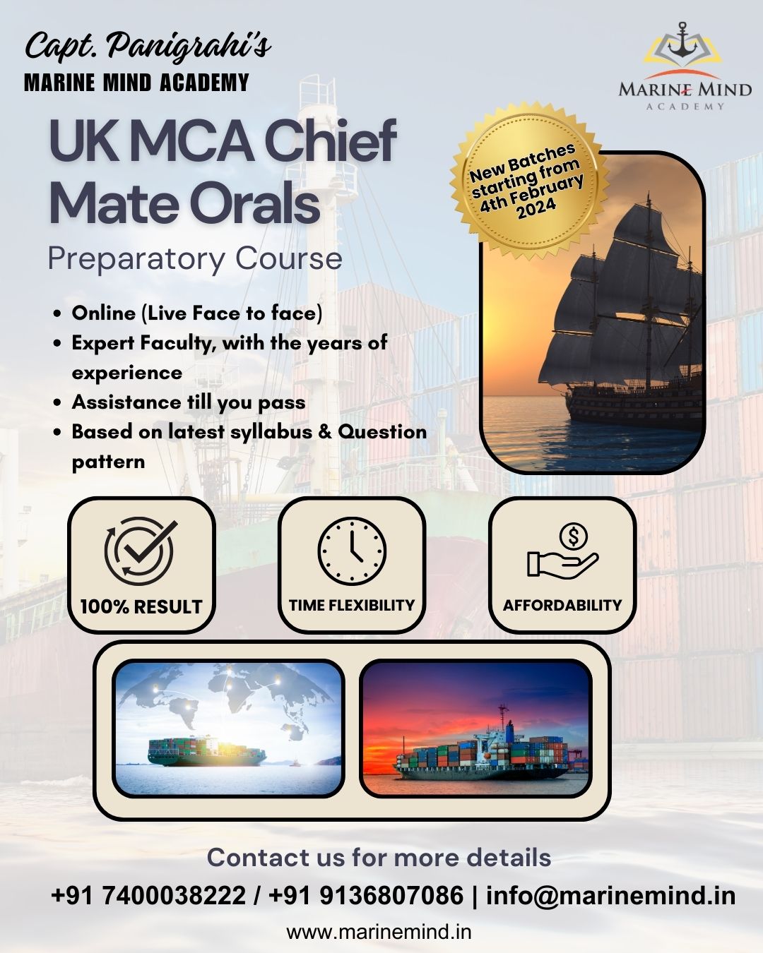 UK CHIEF MATE (UNLIMITED) courses in india - Marine Mind Academy